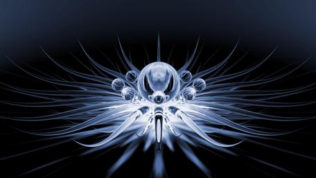 Translucent Spheres in a Cosmic Dance wallpaper