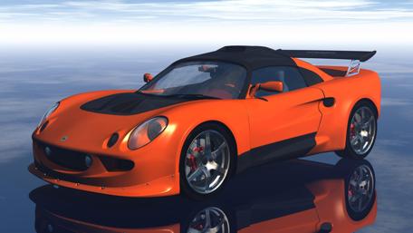 Dream Car in a Serene Sky Setting wallpaper