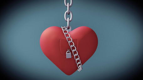Heart on Lockdown Stunning Romantic 4K Wallpaper wallpaper