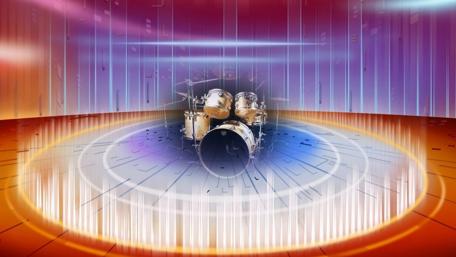 Rhythmic Symphony of Sound Waves wallpaper