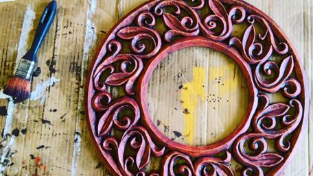 Crafting Elegance with Wood and Paint wallpaper