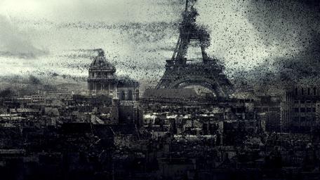 Dark Apocalypse: Ruined Cityscape wallpaper