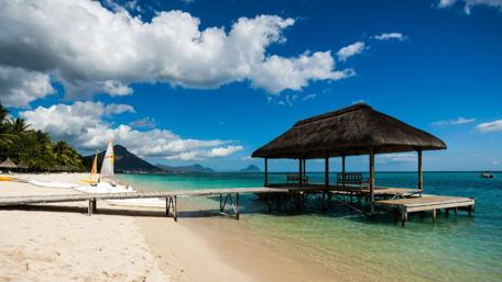 Tropical Paradise Escape in Summer Sunshine wallpaper