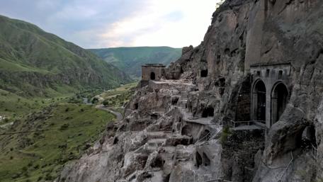 Ancient Cave Monastery of Vardzia wallpaper