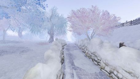 Winter Tranquility in Artistic Elegance wallpaper