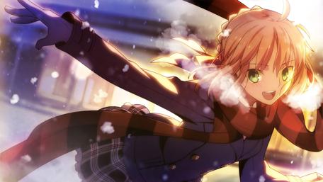 Winter Joy with Arturia Pendragon wallpaper
