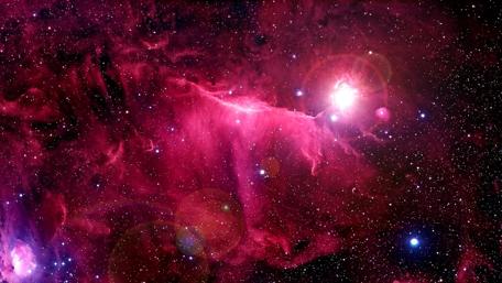 Vibrant Cosmic Nebulae in Deep Space wallpaper