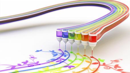 Colorful Streams of Creativity wallpaper