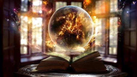 World in a book wallpaper