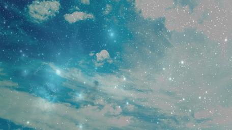 Cosmic Serenity in Celestial Blue Shades wallpaper