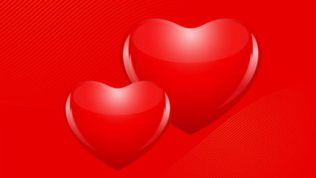 Red Hearts Enchantment for Valentine's Day Celebrations wallpaper