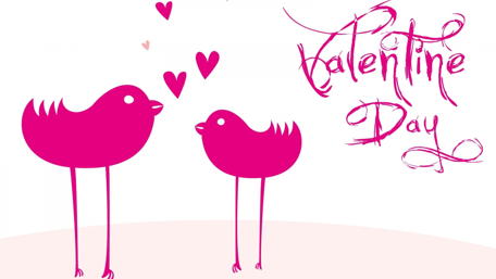 Valentine’s Day Lovebirds Wallpaper wallpaper