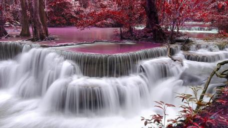 Pink falls wallpaper