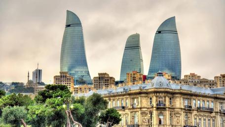 Modern Skyscrapers Rise in a Spring Cityscape wallpaper