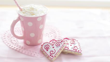 Valentine's Love with Heart Sweets wallpaper