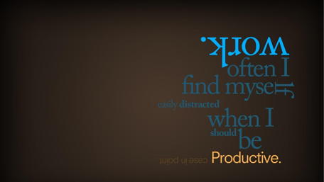 Reflective Quote on Productivity wallpaper