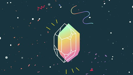 Prismatic Diamond in Cosmic Space wallpaper