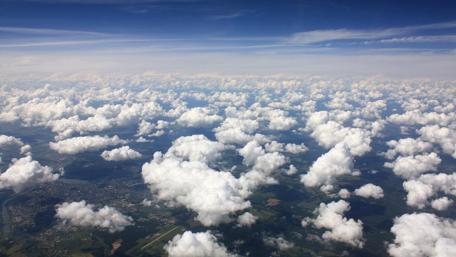 Endless Cloudscape Above the Earth wallpaper