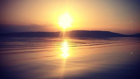 Sunrise Over Lake Balaton in Hungary wallpaper
