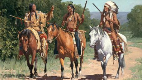Prideful Ride Through Ancestral Lands wallpaper