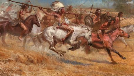 Vibrant Battle of Cultures in Motion wallpaper
