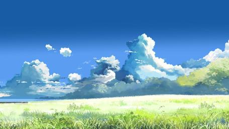 Serenity in the Expansive Blue Sky wallpaper