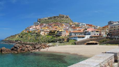 Charming Castelsardo Coastal View in Italy wallpaper