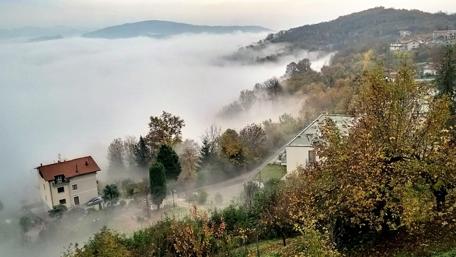 Misty Tranquility in Scenic Hills wallpaper