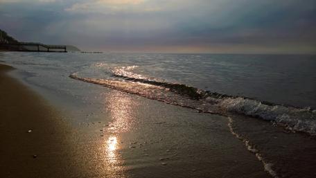 Tranquil Sunset by the Sea wallpaper
