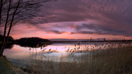 Twilight Serenity by the Lake wallpaper