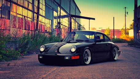 Classic Porsche 911 in Urban Setting wallpaper