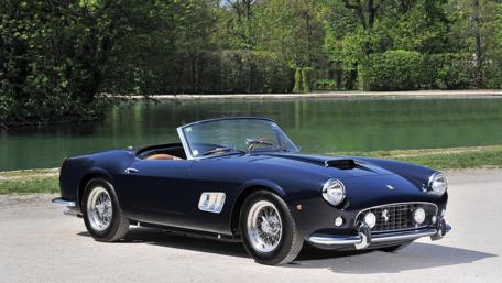 Classic Elegance of a Vintage Ferrari Roadster wallpaper