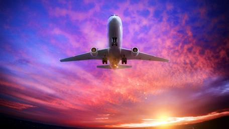 Soaring Into Sunset Skies wallpaper