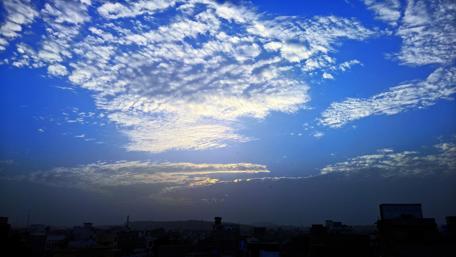 Vibrant Sky Over Cityscape wallpaper