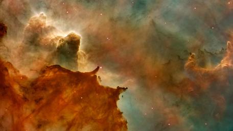 Orange nebula wallpaper