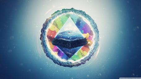 Vibrant Geometric Harmony in Motion wallpaper