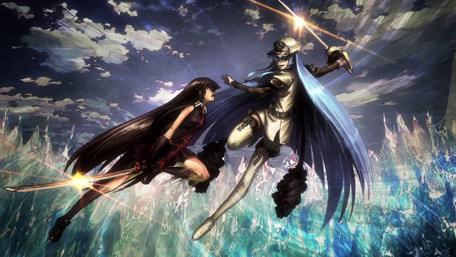 Epic Clash Under a Shimmering Sky wallpaper