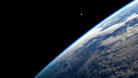 Earth and Moon Serenity wallpaper