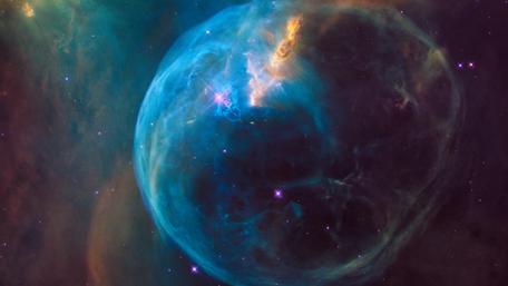 Mystic Sphere of Cosmic Wonders wallpaper