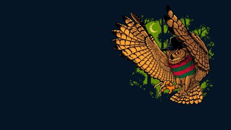 Owl in a Nightful Adventure wallpaper