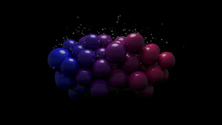 Vibrant Gradient Sphere Abstract Art wallpaper