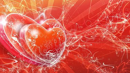 Ethereal Heartbeat of Love wallpaper