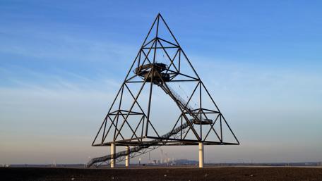 Stunning Tetrahedron Structure in Bottrop Germany at Sunset wallpaper