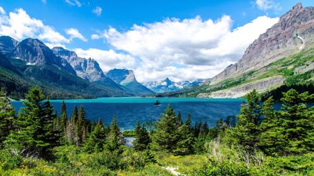 Saint Mary Lake Serenity at Glacier National Park wallpaper
