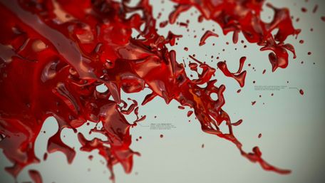 Red Fluid Dynamics in 3D Design wallpaper