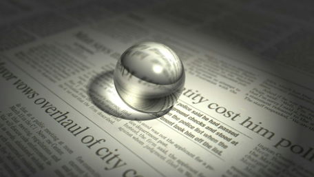 Shining Water Drop on Newspaper Background wallpaper