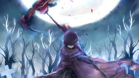 Mystical Warrior in a Winter Forest wallpaper
