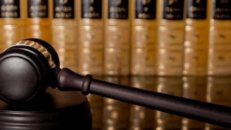 Justice in Focus with the Gavel and Law Books wallpaper