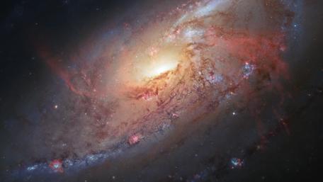 Majestic Spiral Galaxy in Stunning Detail wallpaper