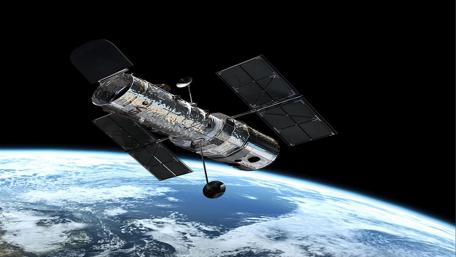Hubble Space Telescope Above Earth wallpaper